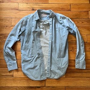everlane denim top size 2